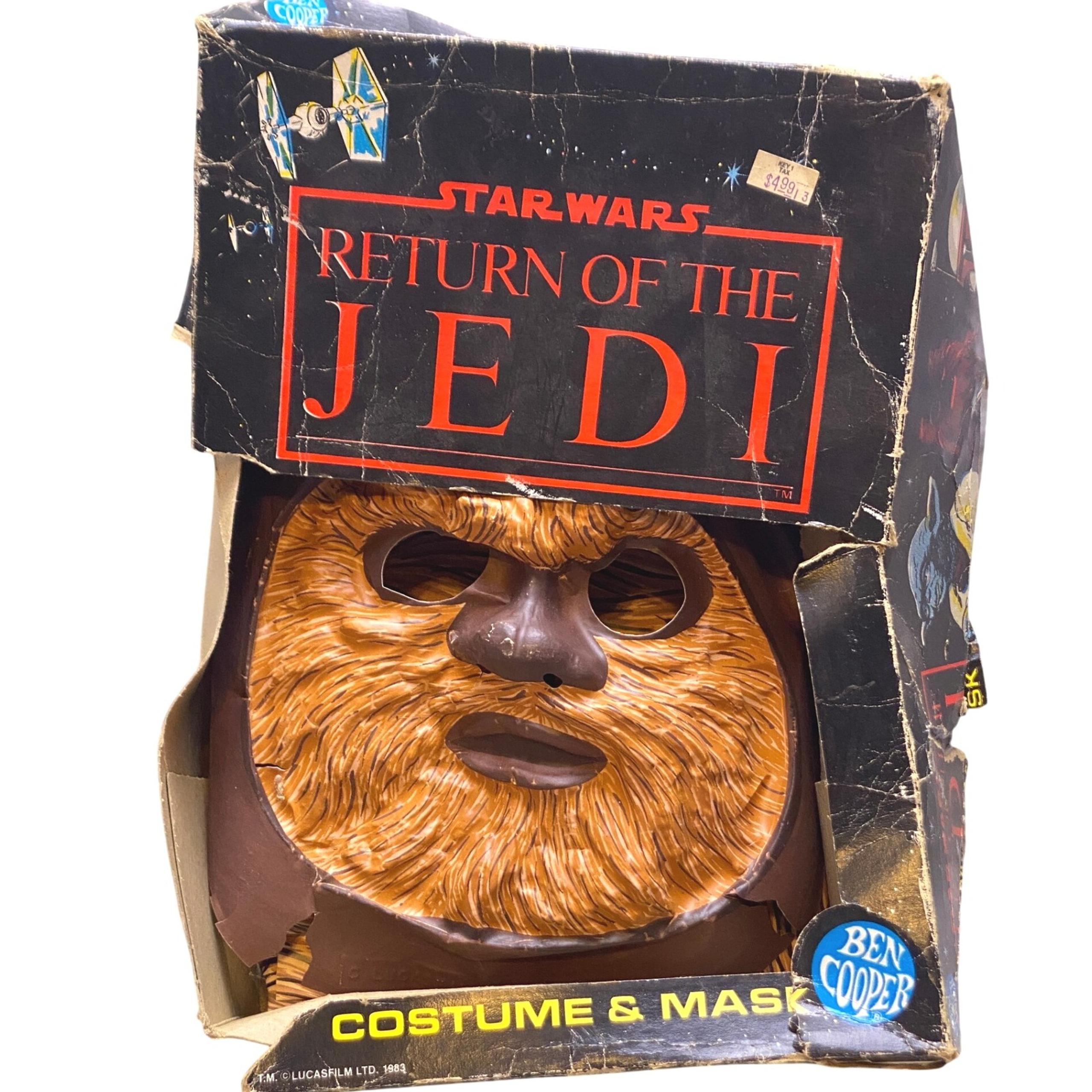 Vintage 1983 ROTJ Ewok Costume Ben Cooper Wicket Halloween Mask Childrens