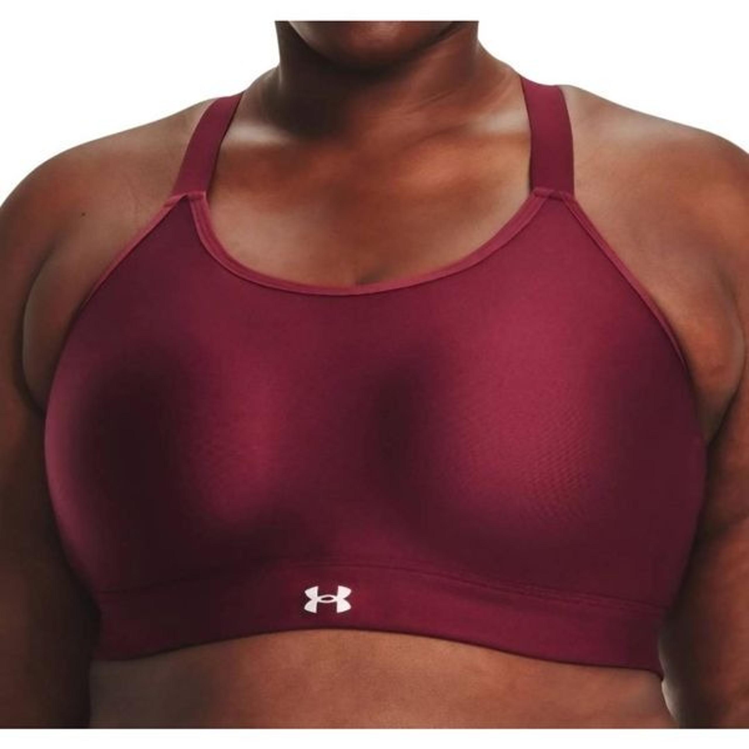 Under Armour Sports Bra Women's 1X Burgundy Continuum High Impact Racerback