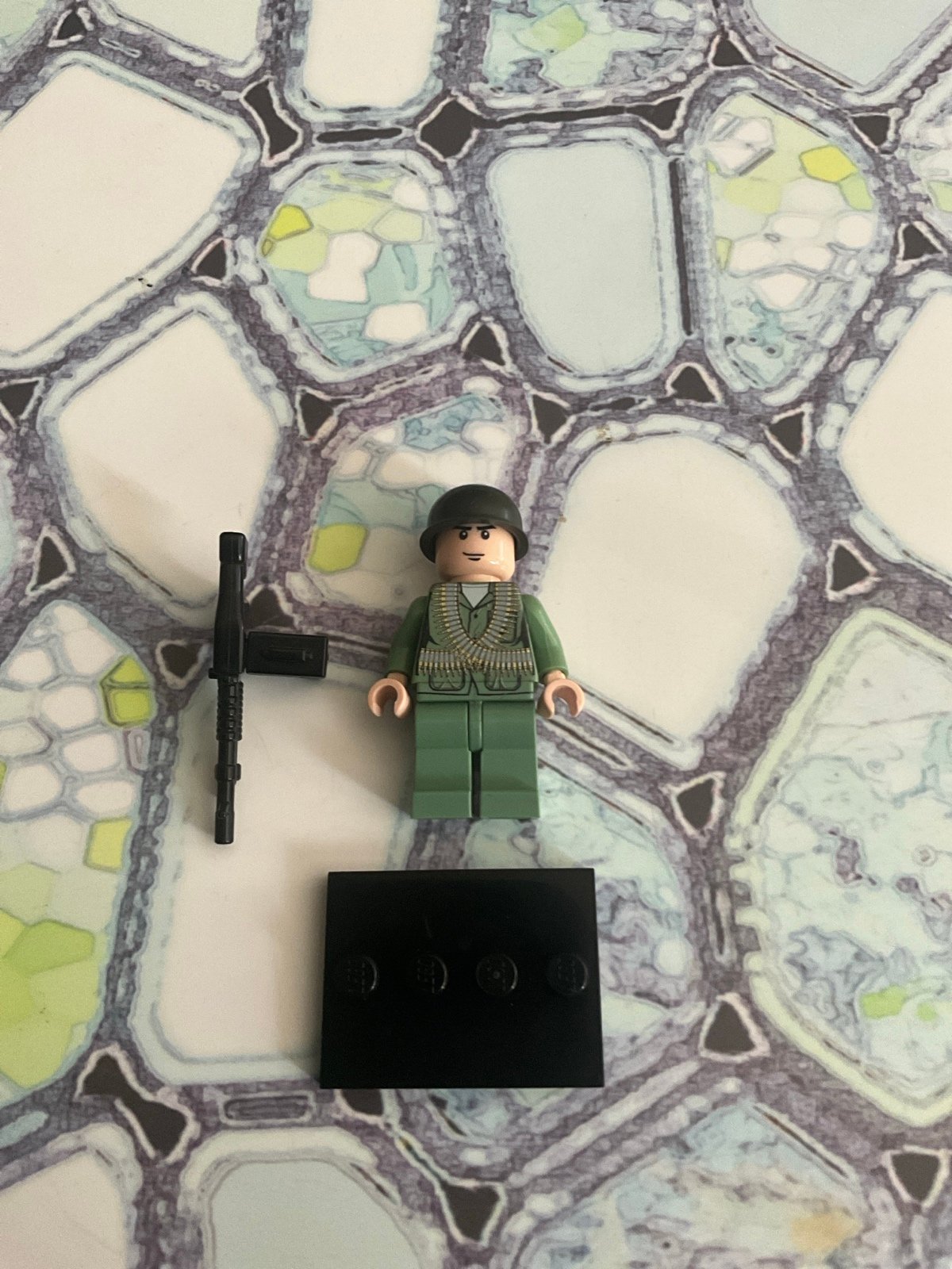 Citizen Brick LEGO Vietnam War , M60 Machine Gunner Soldier