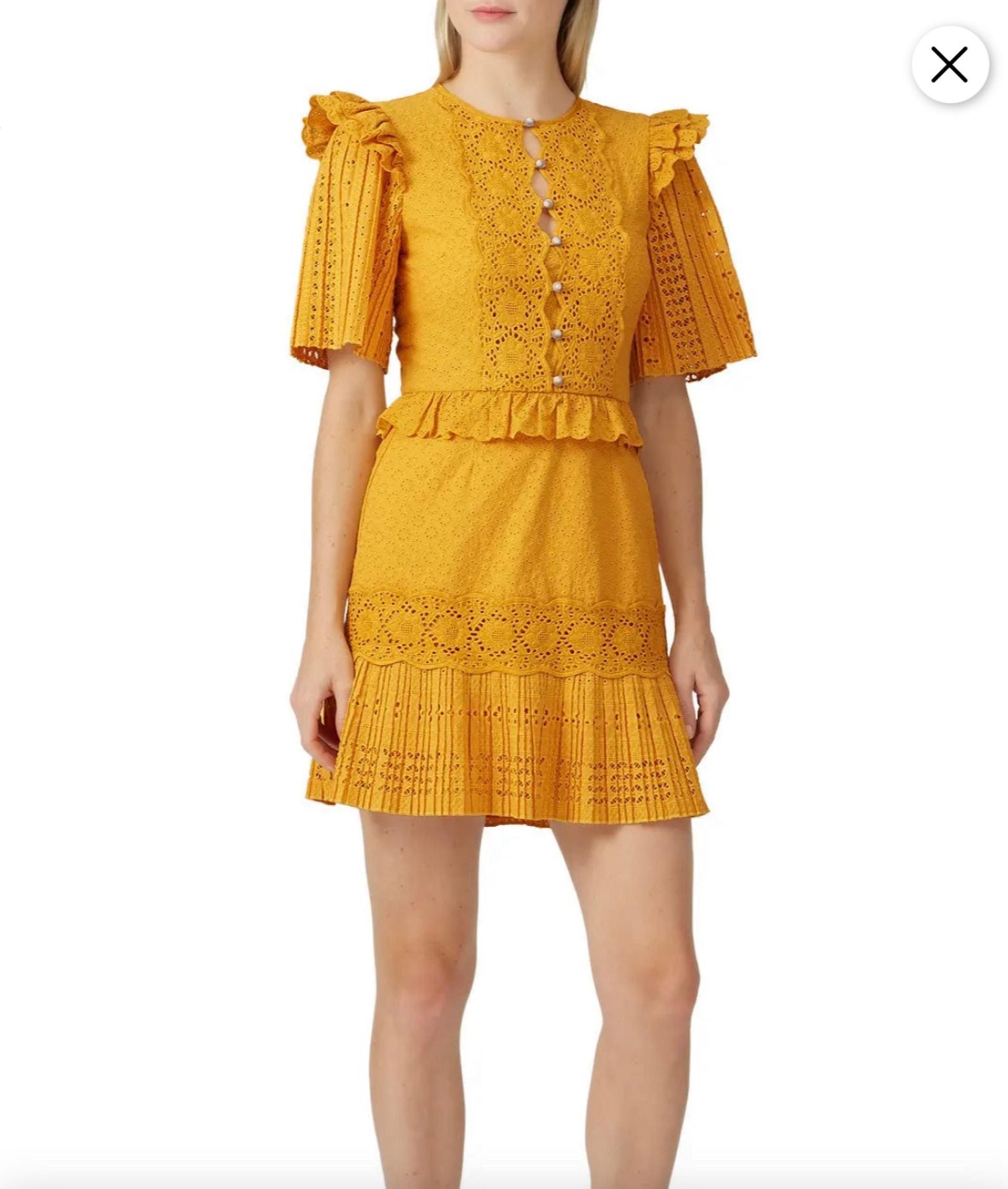 Saylor Layla Mustard dress