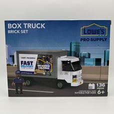 Lowe's Pro Supply 136 pc Box Truck Brick Set / Limited Edition New in Box
