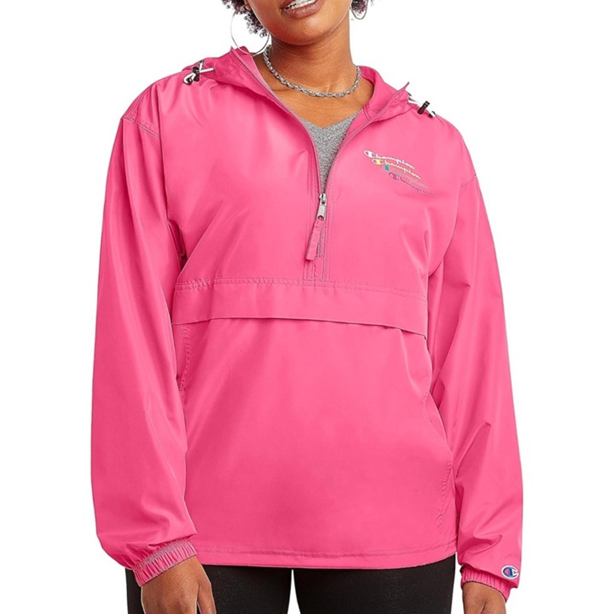 Champion Women’s Pink Packable Water-Resistant Windjacket XL