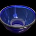 Vintage Arcoroc Cobalt Blue 9.5 Serving/Mixing Bowl. Rolled Rim Made in France