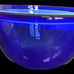 Vintage Arcoroc Cobalt Blue 9.5 Serving/Mixing Bowl. Rolled Rim Made in France