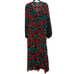 NWT Torrid Chiffon Maxi Peasant Dress Floral Black Size 4X