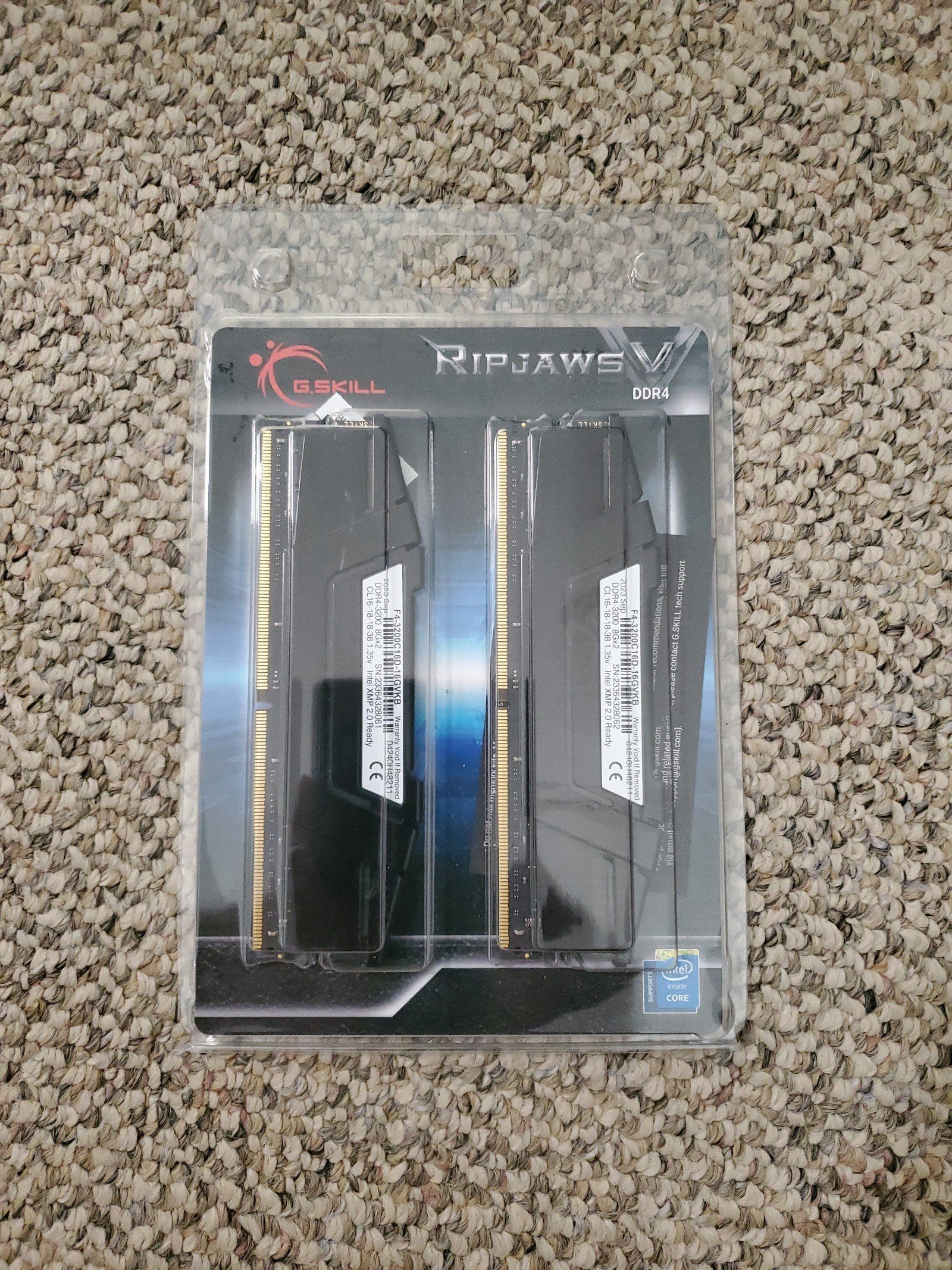 G Skill Ripjaws DDR4 16GB Ram (2x 8GB sticks) New
