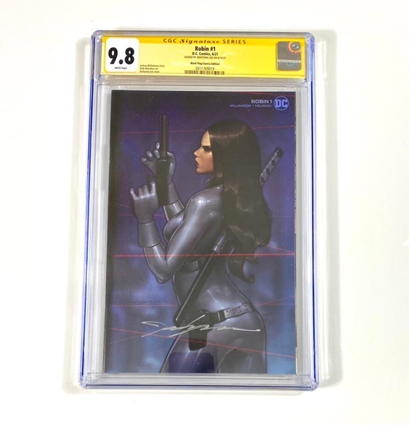 ROBIN #1 CGC 9.8 SS - Exclusive Jeehyung Lee Minimal Variant Signed