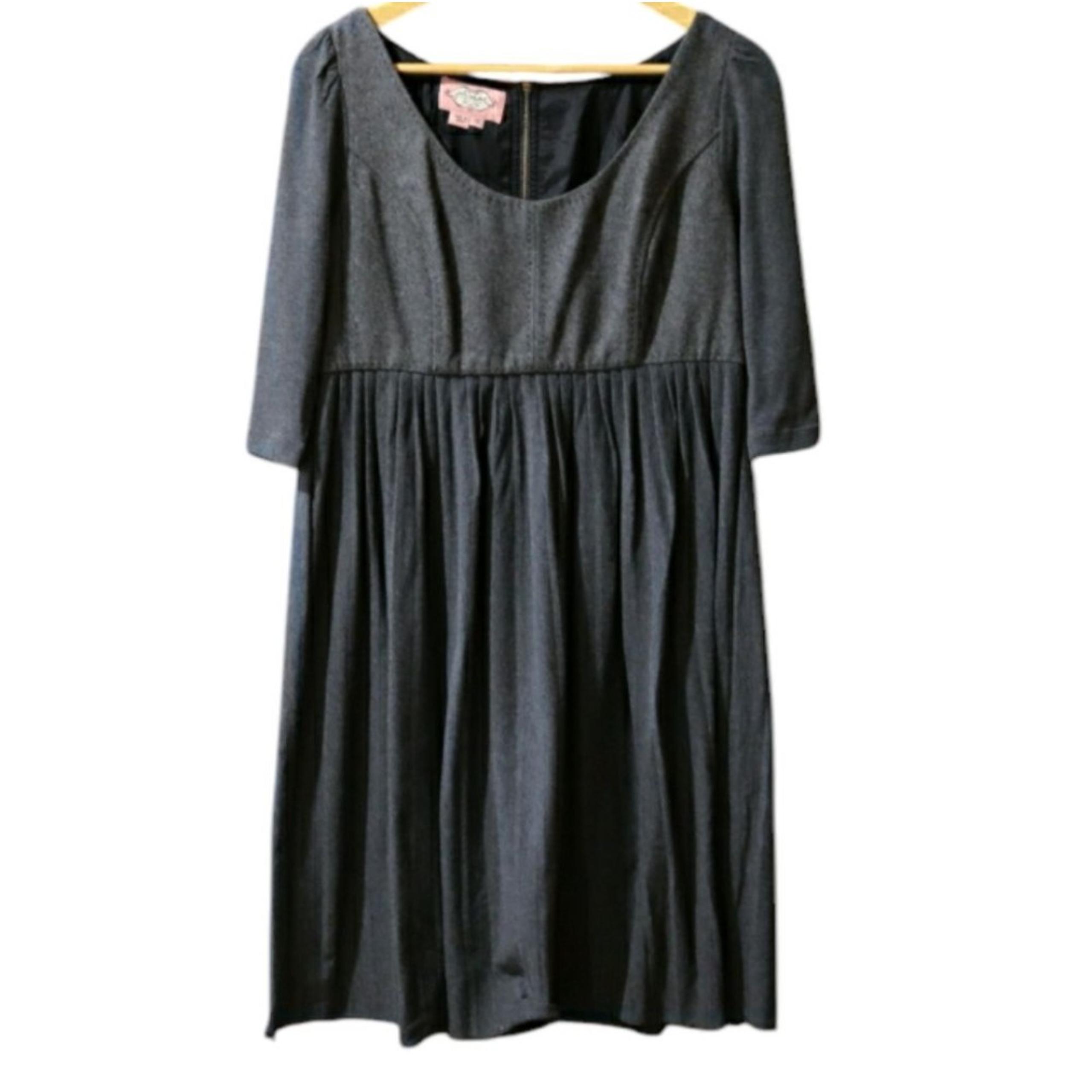 Phoebe Couture Gray Vintage Y2K Pleated Dress 12