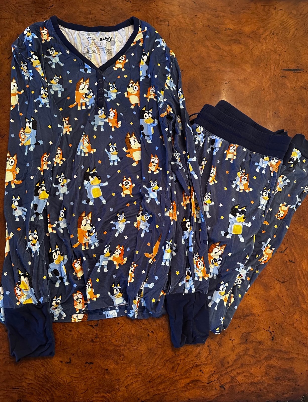 Little Sleepies bluey dance party women’s set small