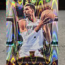 Victor Wembanyama Rookie Card Tectonic Silver Mezzanine 2023-24 Panini Select