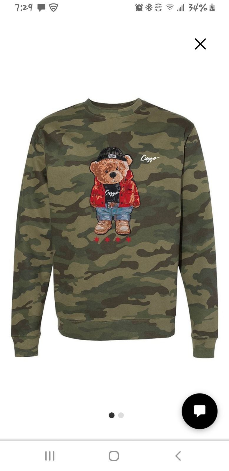 Cuzzo® Cuzzy™ Sweatshirt (Camo)