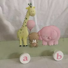 BABY Wall Plaque Pegs Hooks Nursery