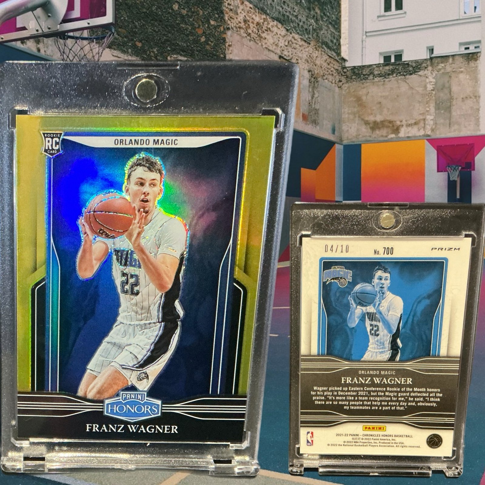 2021 FRANZ WAGNER RC PANINI HONORS REFRACTOR GOLD /10