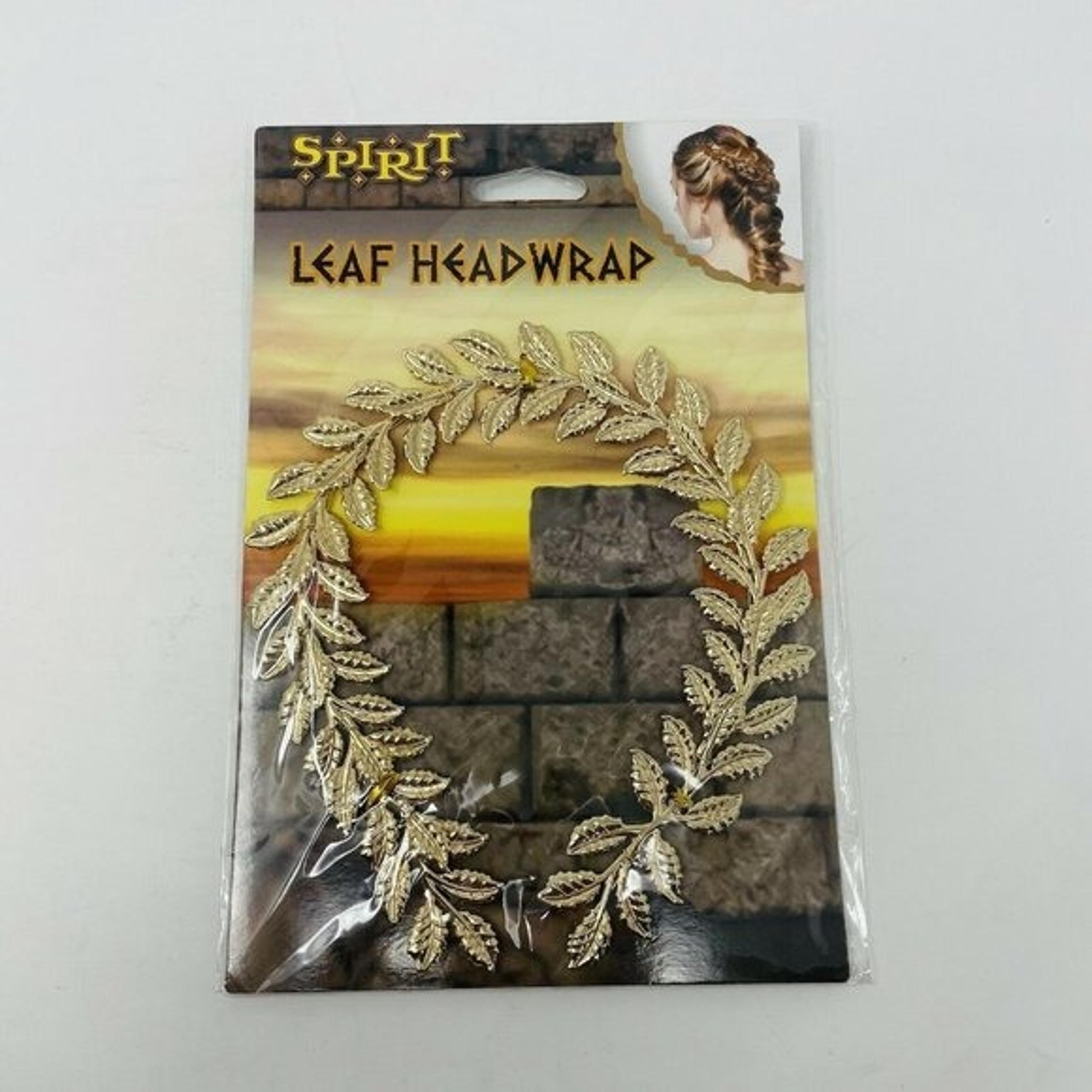 Spirit Halloween Gold Metal Roman Leaf Headwrap