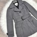 XS Banana Republic Grey Belted Wool Blend Pea Coat
