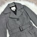 XS Banana Republic Grey Belted Wool Blend Pea Coat