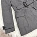 XS Banana Republic Grey Belted Wool Blend Pea Coat