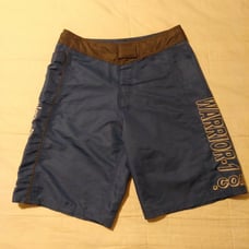 NEW! Warrior-One Grappling MMA Board Shorts - BJJ Nogi UFC - Blue & Gray - sz 30
