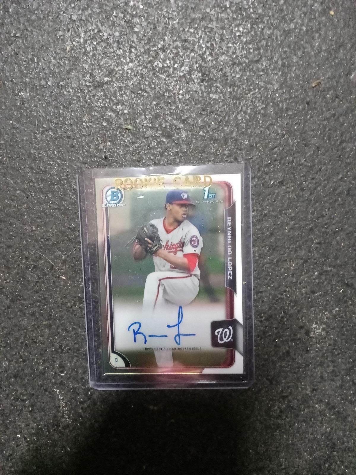 2015 Bowman Chrome Refractor Auto Renaldo Lopez # BCAP-RL