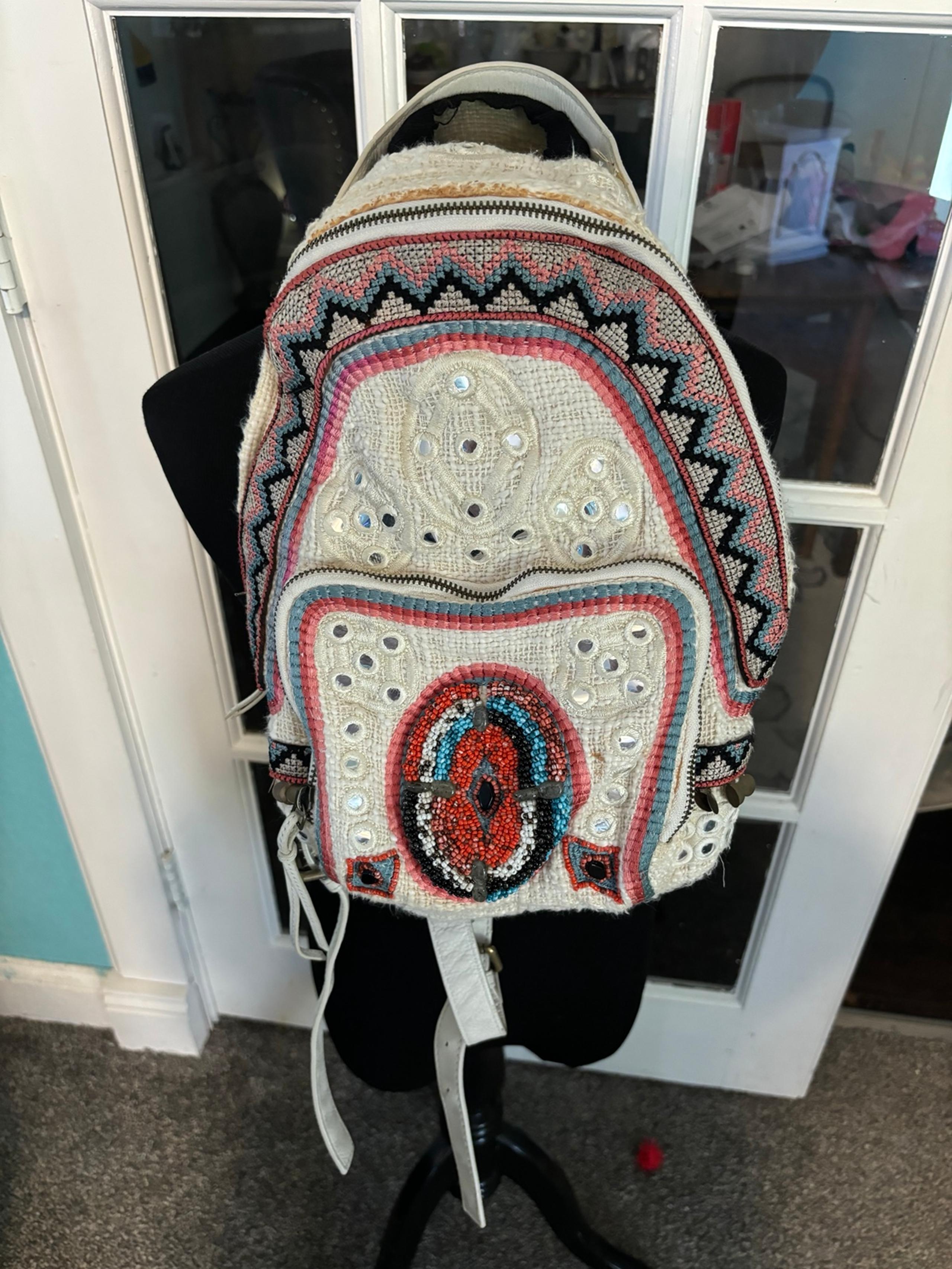 Boho chic backpack purse by Sam Edelman 15x11x5 inches