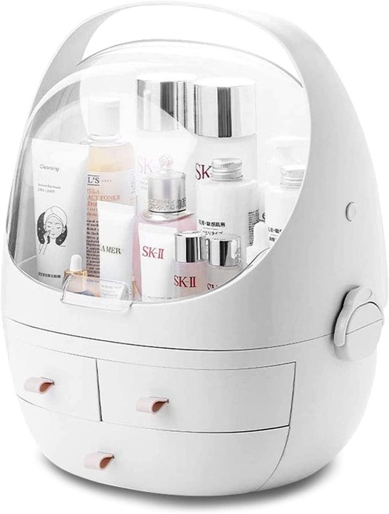 Portable Cosmetic Storage Display cases Bathroom Dustproof Bedroom