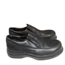 RED WING Steel Toe Slip-On Electrical Hazard Black Leather Loafer Size 8