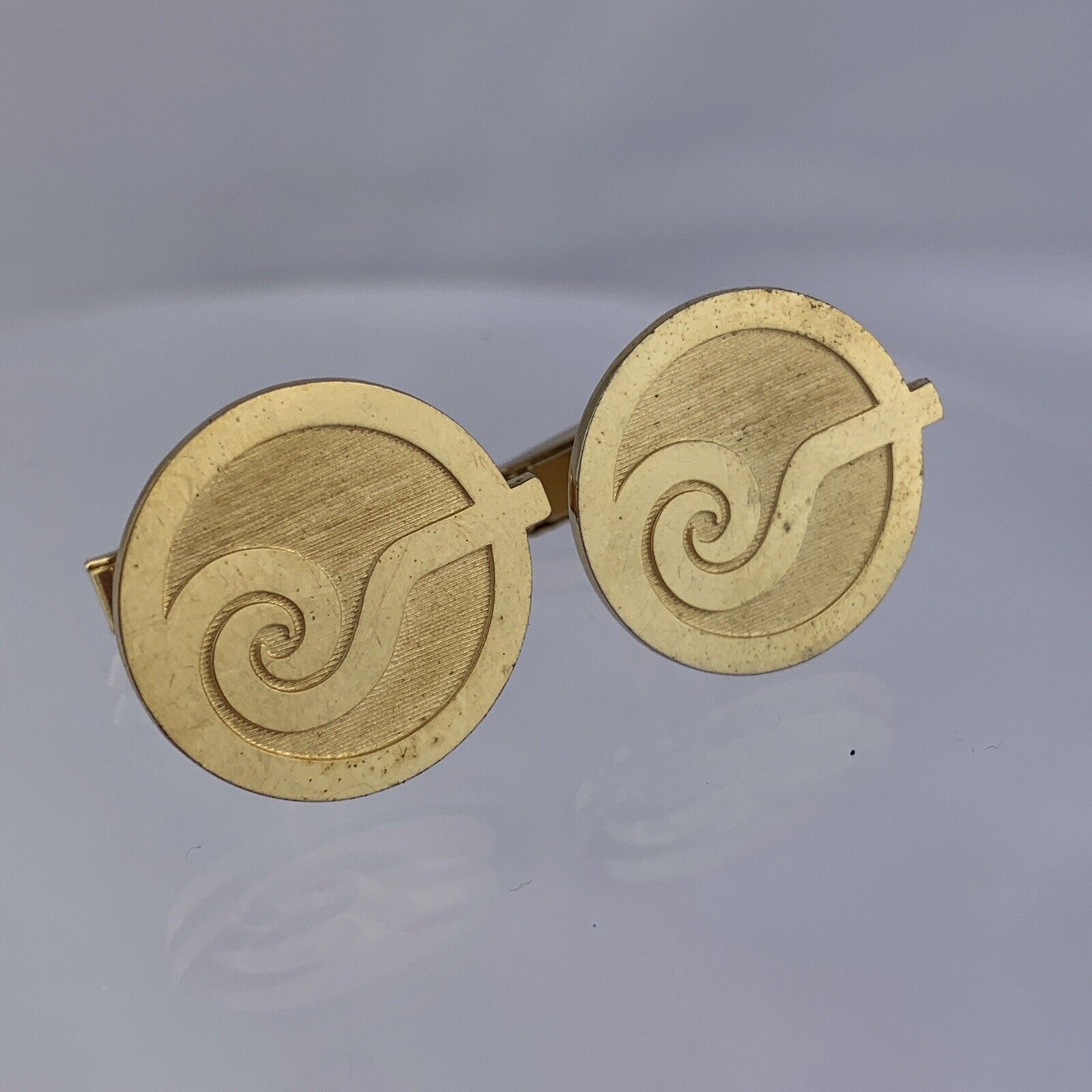 HemisFair 68 1/20 12k Gold Filled Cufflinks Texas World Fair San Antonio Vintage