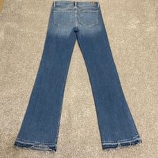 Principle Denim Innovators Crush Jeans Boot Leg Raw Hem Womens sz 29x32