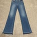 Principle Denim Innovators Crush Jeans Boot Leg Raw Hem Womens sz 29x32