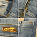 Principle Denim Innovators Crush Jeans Boot Leg Raw Hem Womens sz 29x32