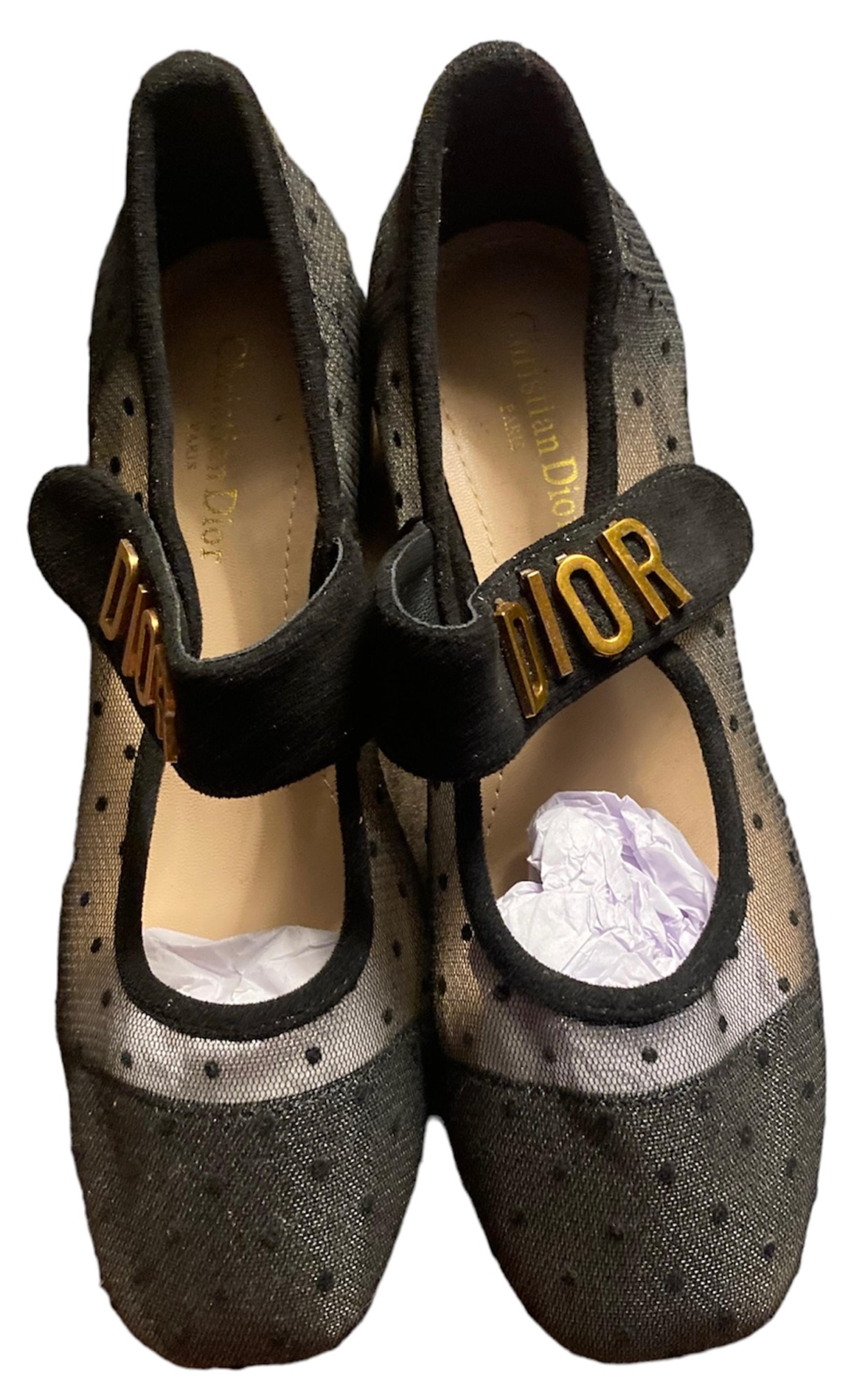 Christian Dior Black Flat shoes for women
