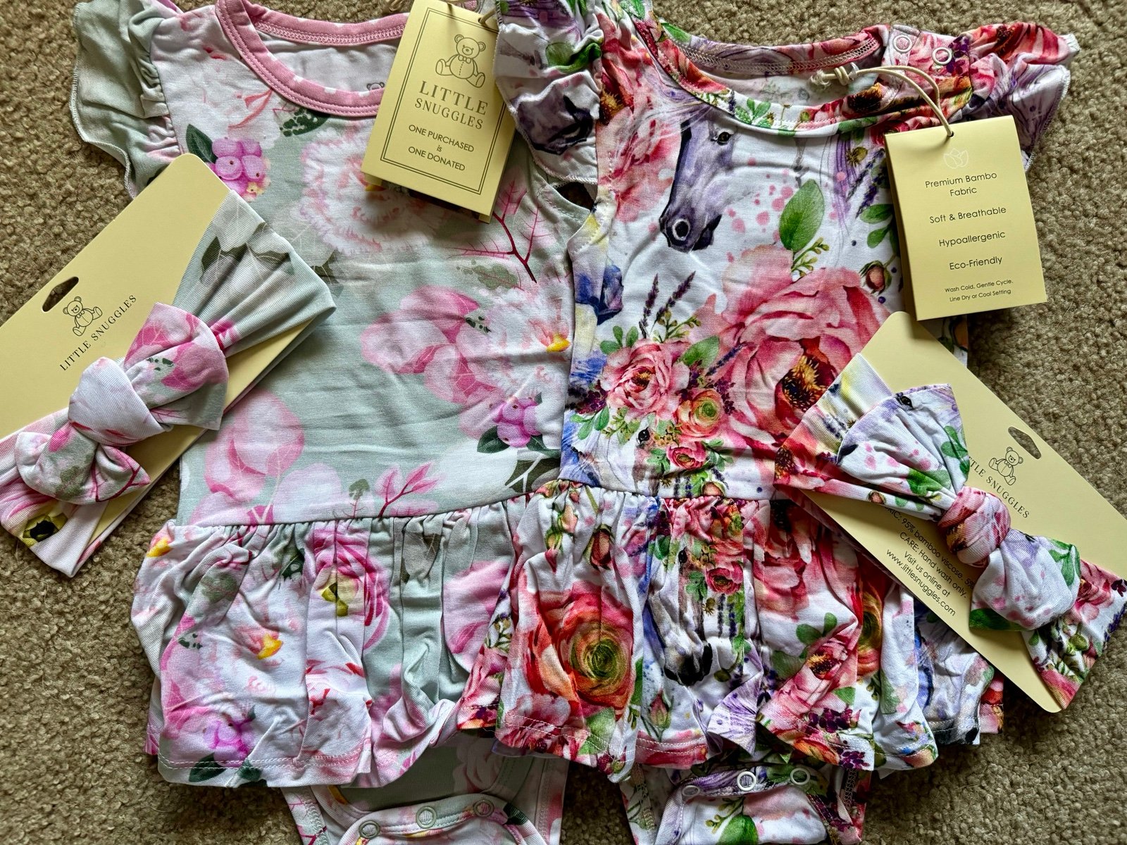 Set of 2 Bodysuit Twirls from Charlie’s Project Snuggle Bums