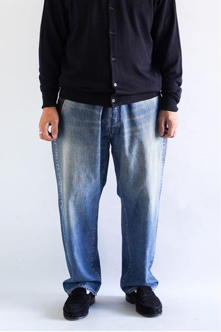 a.presse No.22 WASHED WIDE DENIM PANTS