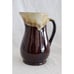 Vtg Roseville Brown Drip Pitcher 7 1/4 4 Cup Capacity