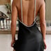 Show Me Your Mumu Black Bling Open Back Mini Dress