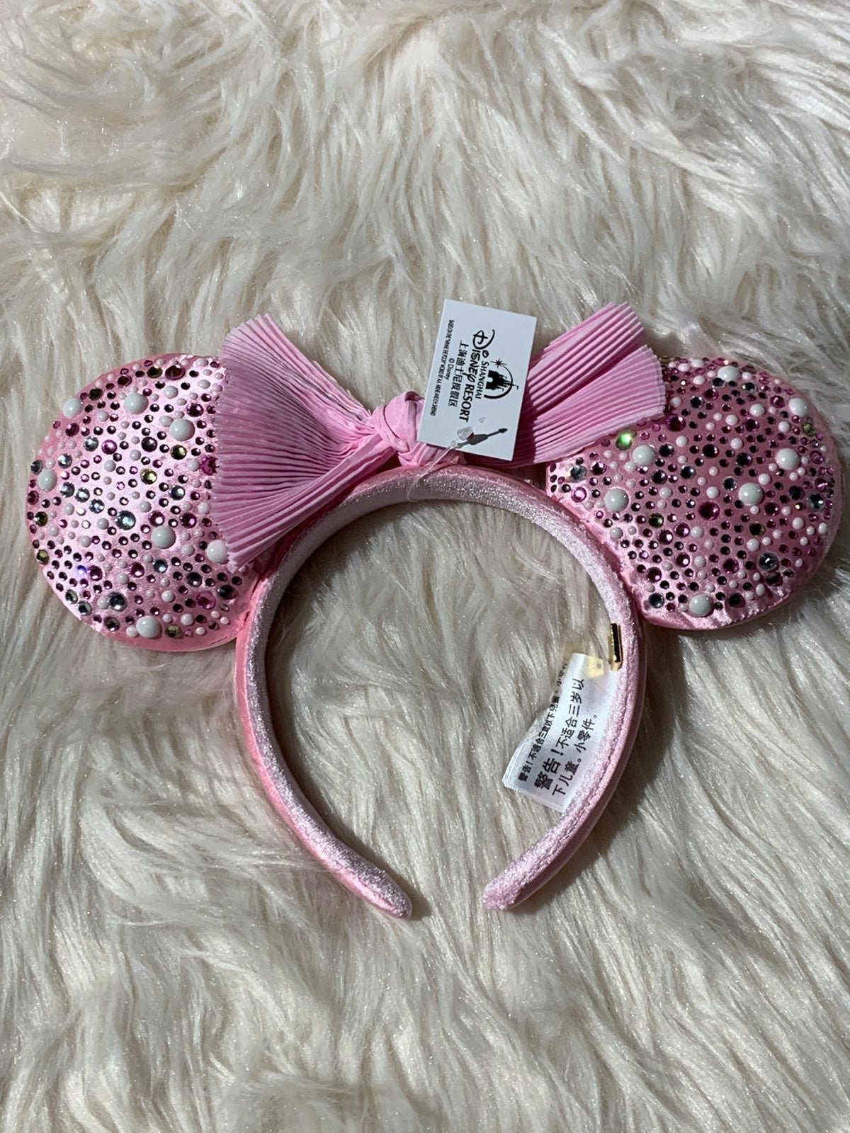 Minnie Mouse Pearl 2021 Disney Parks Ears Headband Baublebear Millennial Pink Bo