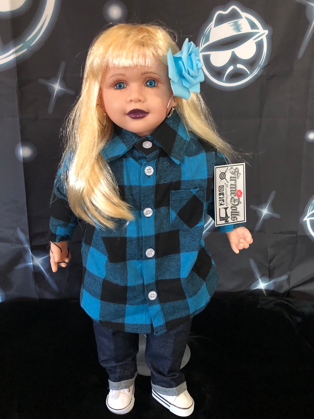 Firme Dolls Lowrider Display Handmade Gangster Homies Chola Cholo Doll