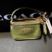 Coach Leather Green Key Fob Purse Mini