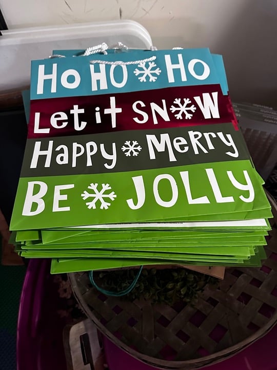 Christmas Gift Wrap Bags