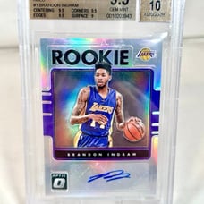 2016-17 Donruss Optic Brandon Ingram BGS 9.5 10 Rookie Autograph Holo RC Auto