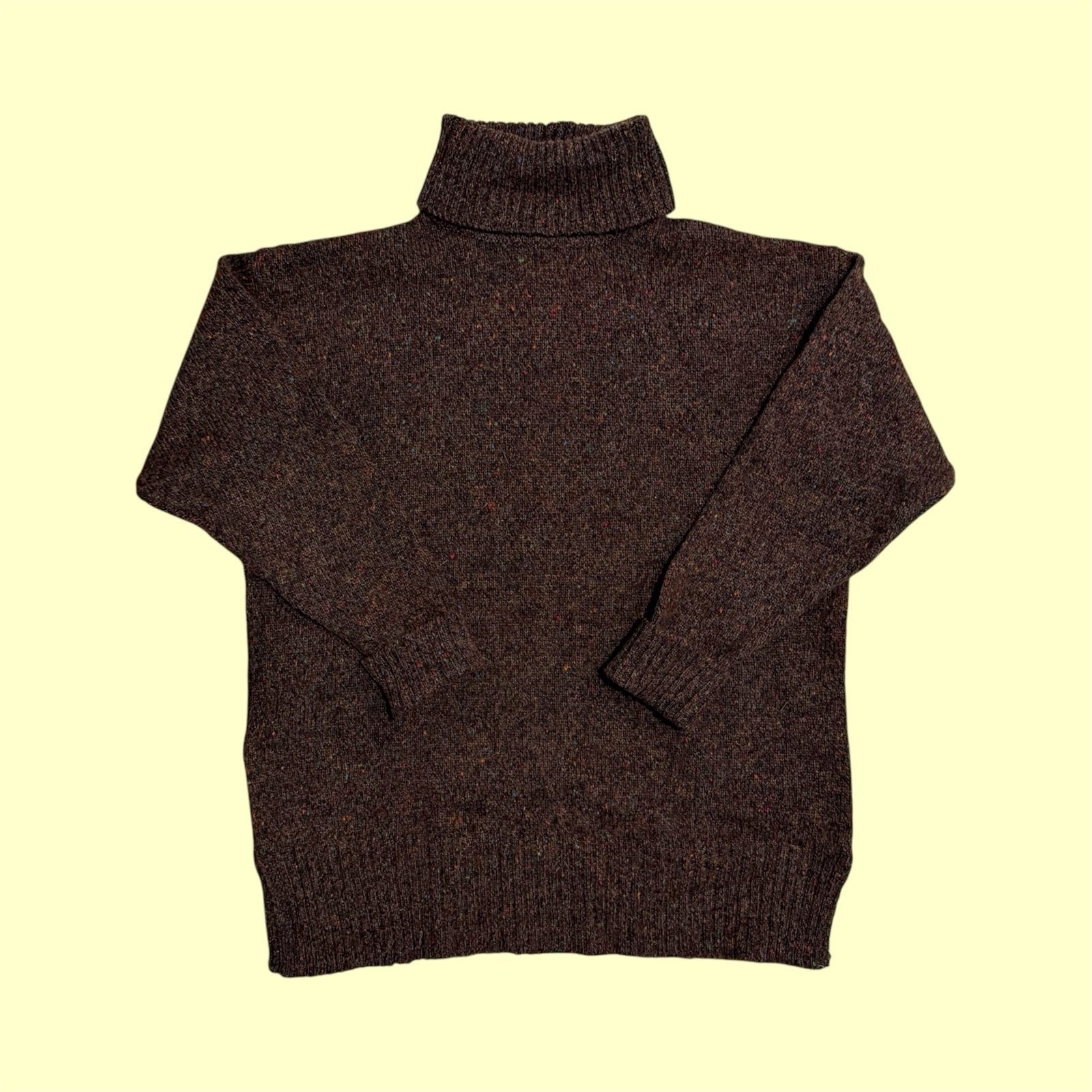 80s/90s Vintage Express Tricot Wool Turtleneck Sweater (Size Medium)