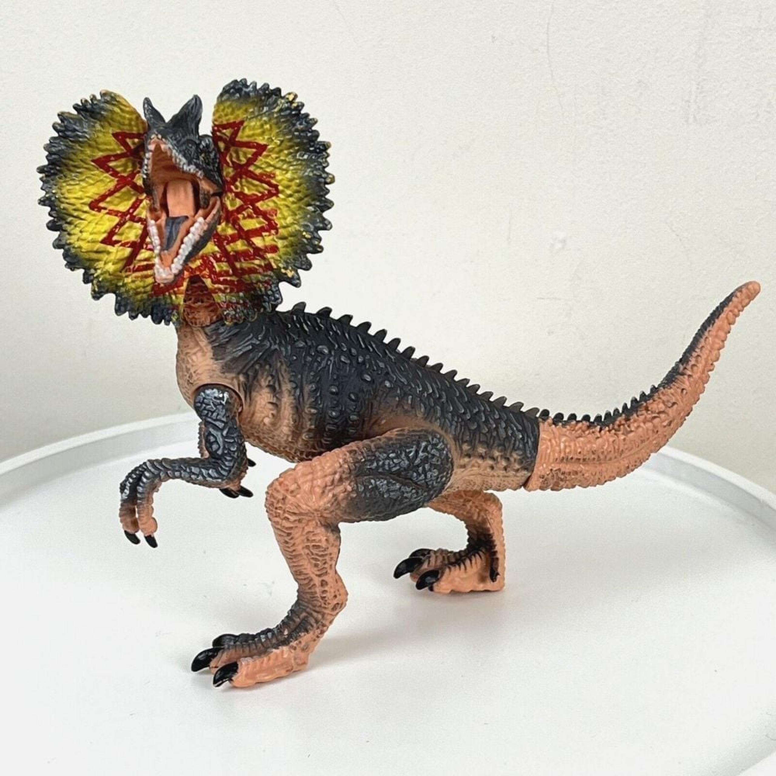 Kid Galaxy Dinosaur Toy Mini Figurine Dilophosaurus Poseable Figure KG22021Y