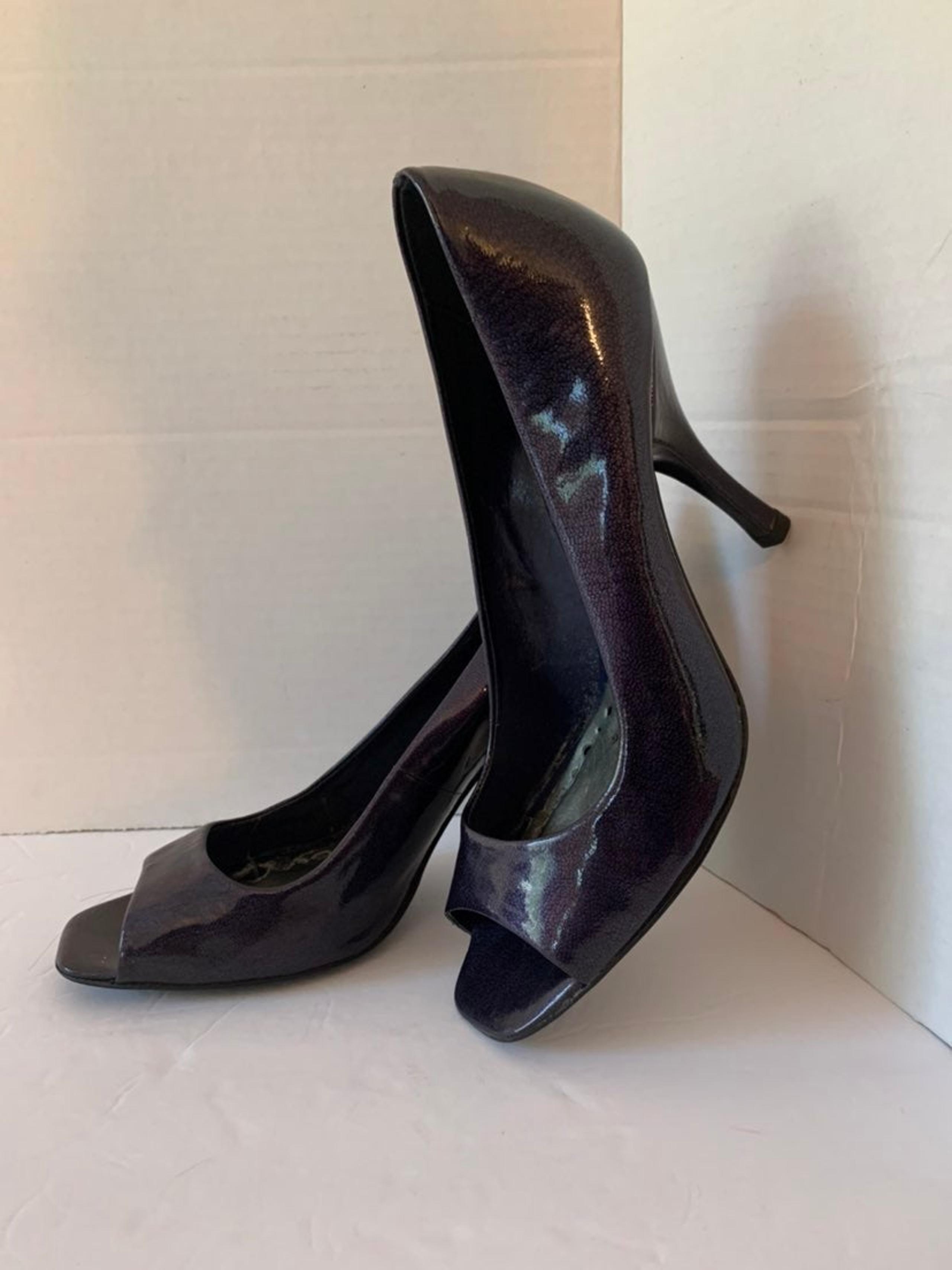 BCBGirls Purple Peep Toe Pumps Size 6.5