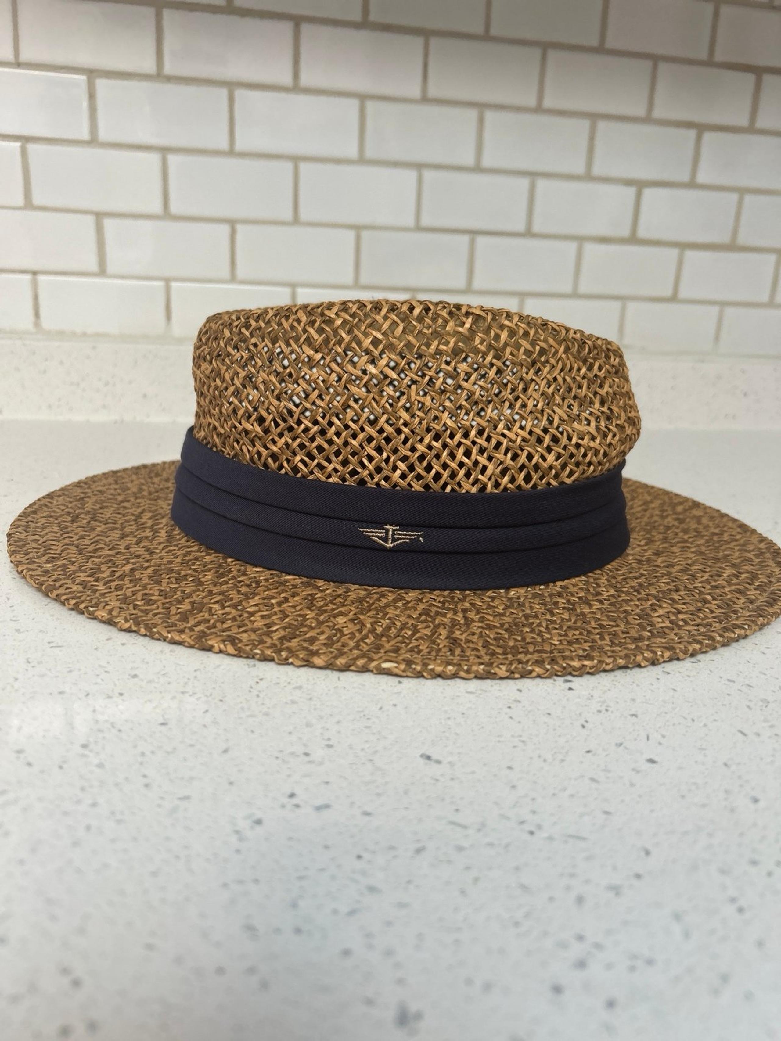 Dockers straw Brown Black hat for men