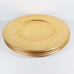 6 Pier 1 Imports Gold Leaf Heavy Charger Plates Lot 13 Holiday Set Vtg Pottery