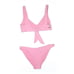 Understatement Pink Scoop Bikini Top And Bottoms Set Candy Pink M