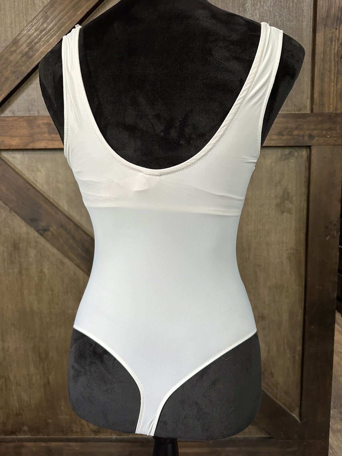 Victoria's Secret White Rhinestone Bridal Bodysuit Tank Top Size S Small NEW NWT