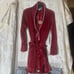 Rae Dunn HO HO HO Short Shawl Robe -Small