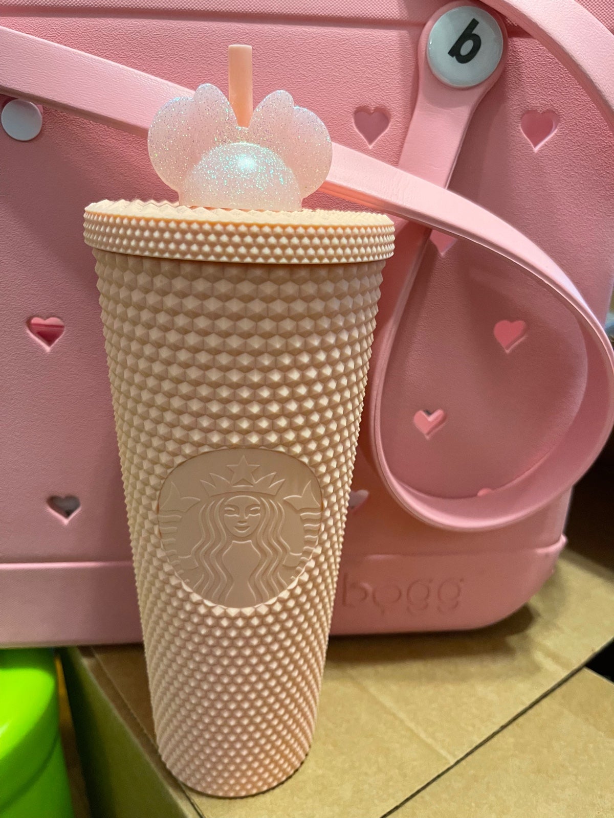 Starbucks Matte Pink Studded Cup