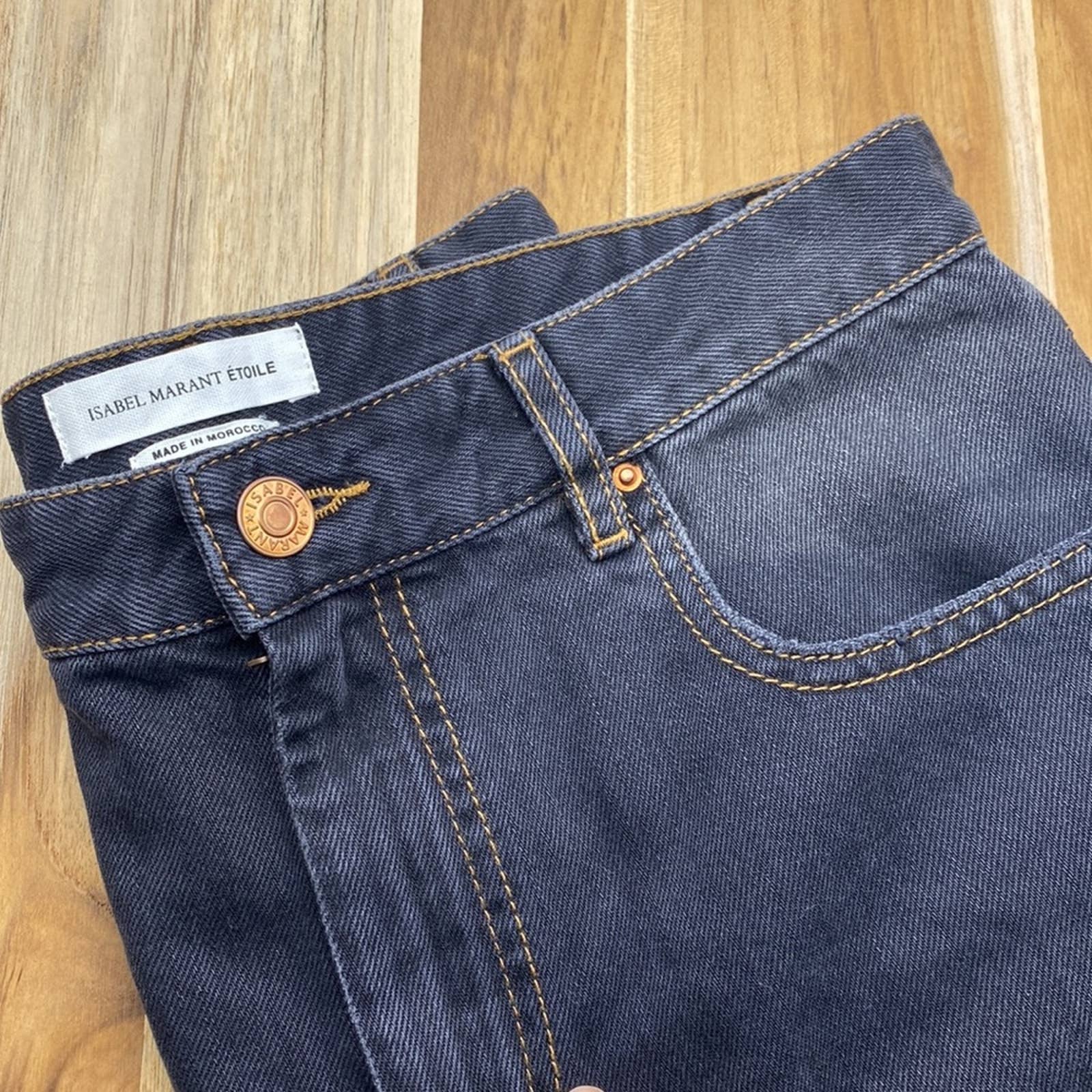 ISABEL MARANT Raw Hem 100% Cotton Shorts Size 36